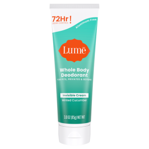 Lume Whole Body Deodorant - Minted Cucumber, 3.0 oz, Aluminum-Free, Hypoallergenic for Sensitive Skin